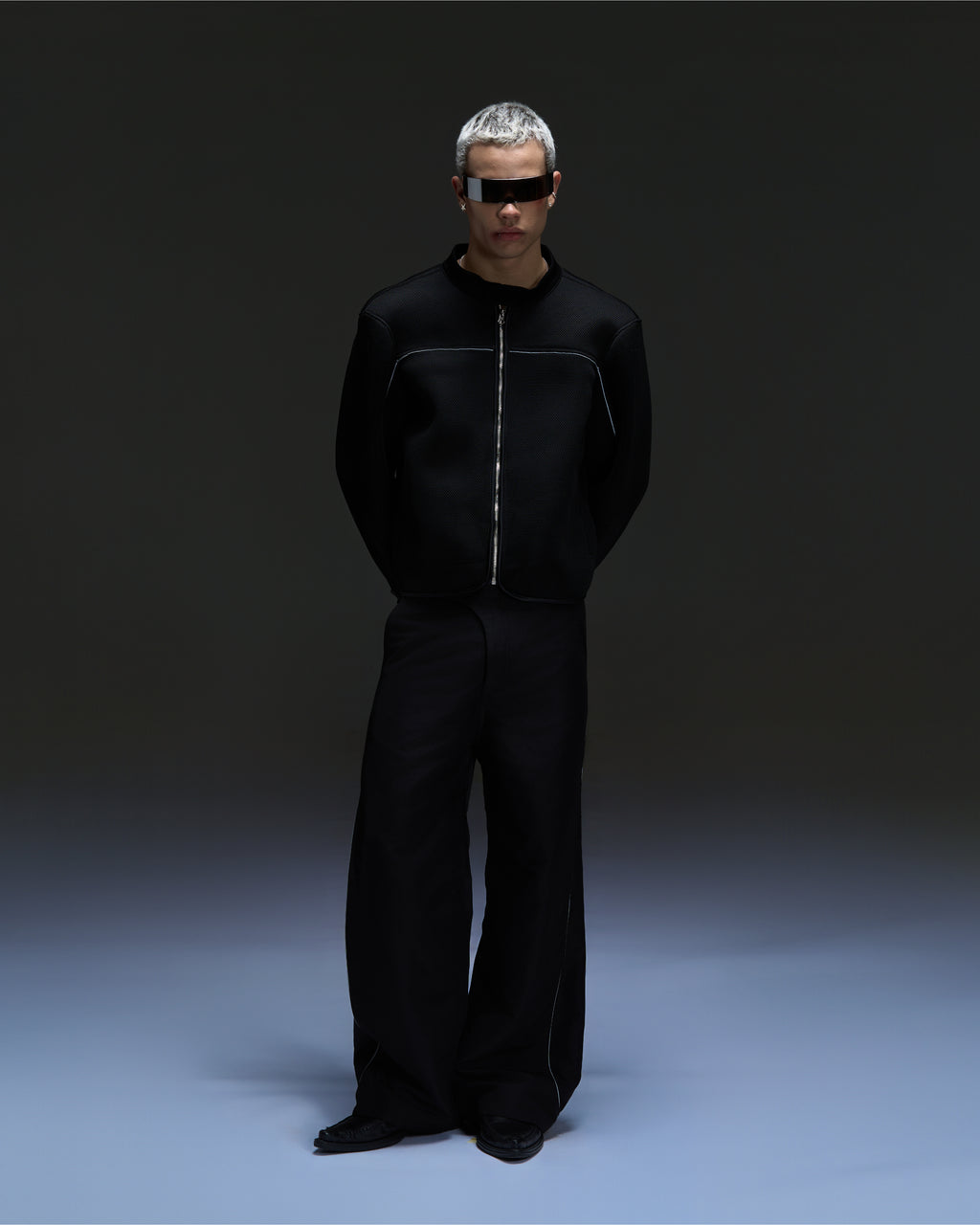 Khaki Nylon Biker Pants