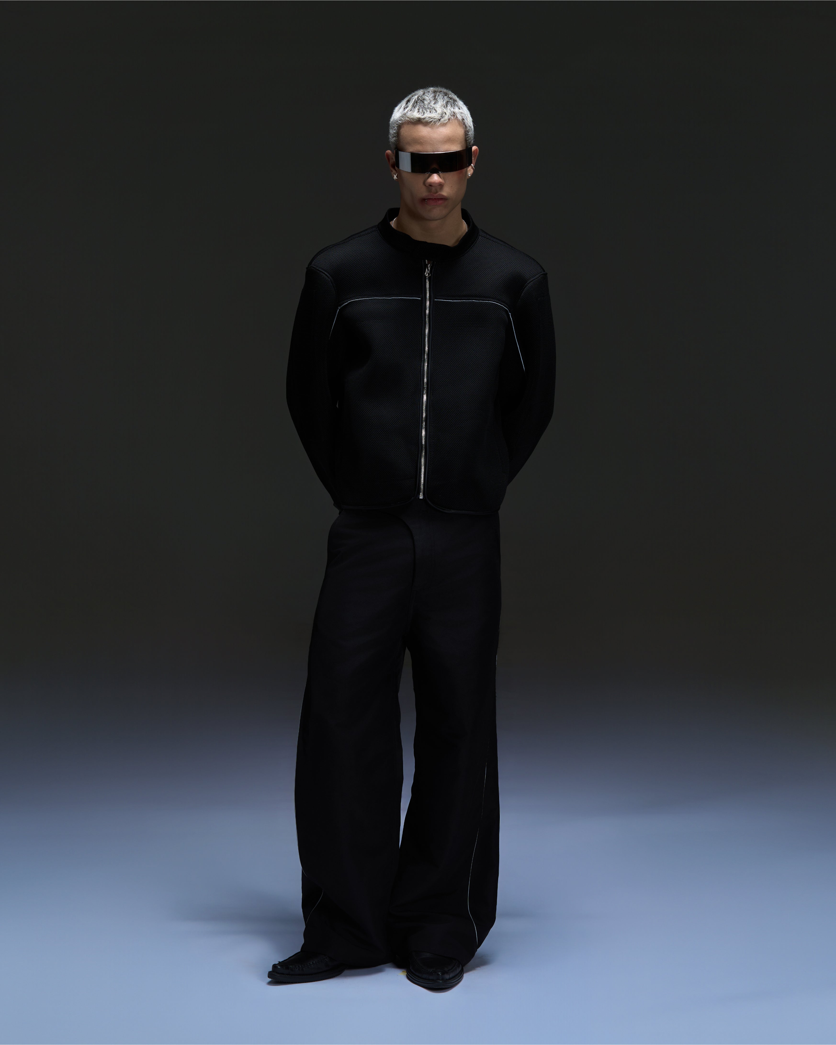 Khaki Nylon Biker Pants